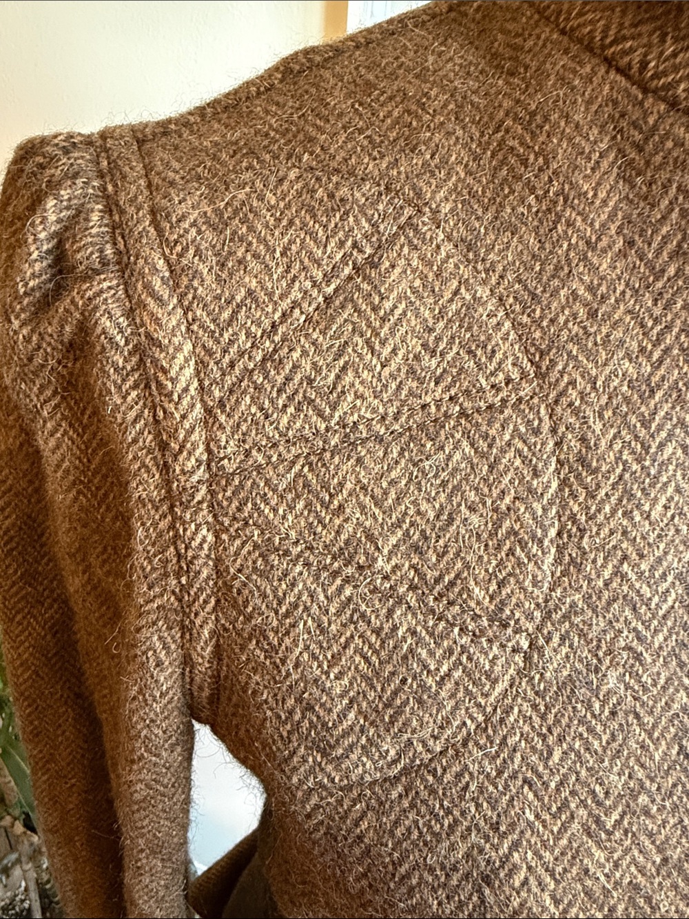 Ralph Lauren Rugby Brown Herringbone Wool Blazer Jacket EUC Sz.8 Runs small - Picture 6 of 8